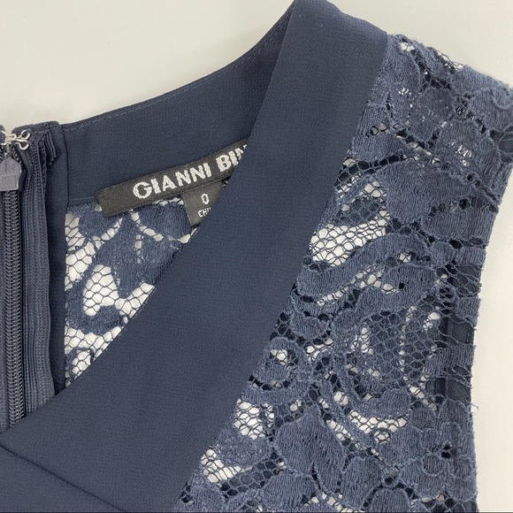 GIANNI BINI Geneva Sheer Lace Halter Maxi Dress - Picture 7 of 14